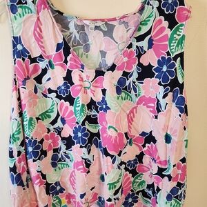 Crown & Ivy Floral Blouse - Pink, Blue, Green